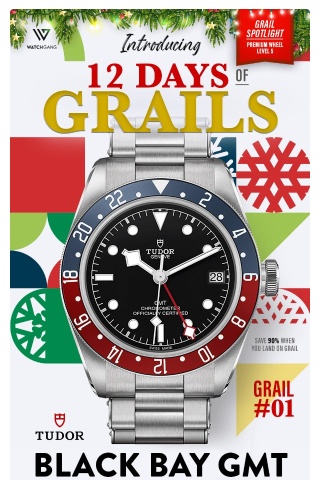 Save 90% When You Land On a Grail! The 12 Days of Grails Starts Now.