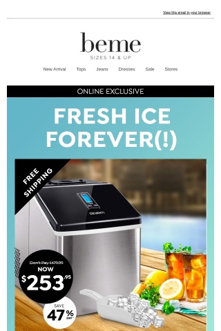 Just Landed! New Ice-Maker NOW 47% OFF*