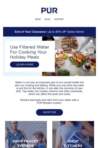 Step Up Your Holiday Cooking With Filtered Water💧