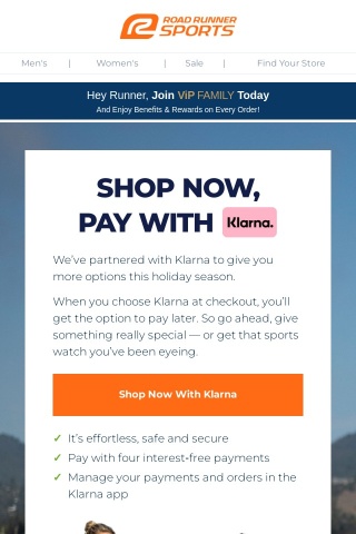 Shop Now, Pay With Klarna
