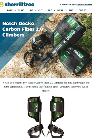 NEW Notch Gecko Carbon Fiber 2.0 Climbers