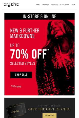 📣 SALE* In-Store & Online Now + New & Further Markdowns