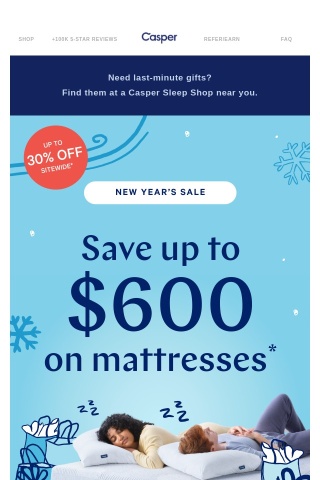 New bed, new you (at up to $600 off!)
