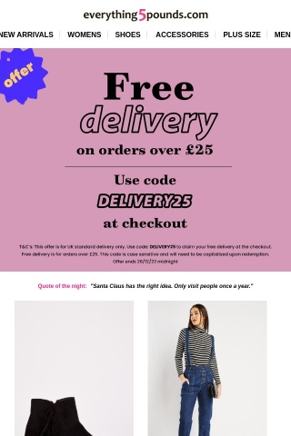 Countdown: free delivery ends in 1 day 😱