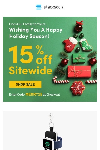 Ho-Ho-HURRY: 15% Off Christmas Savings🎄