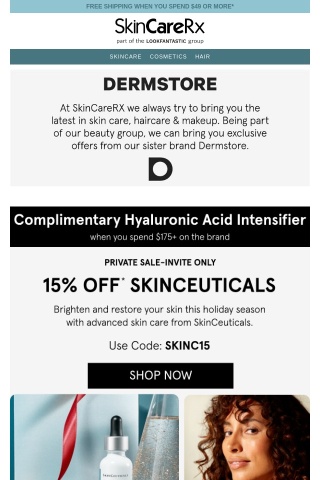 15% Off SkinCeuticals— Private Sale