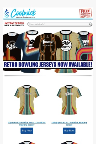😎  Retro Bowling Jerseys