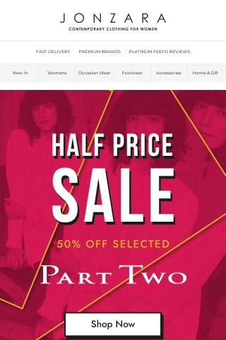 50% OFF Part Two Clothing