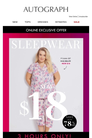 💤 Don’t Sleep on the $18 Sleepwear SALE!