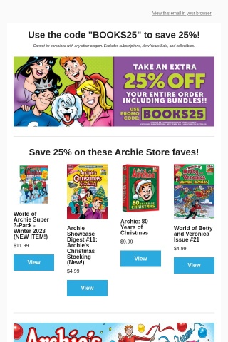 Secret New Year's Sale on comics inside! 🎉