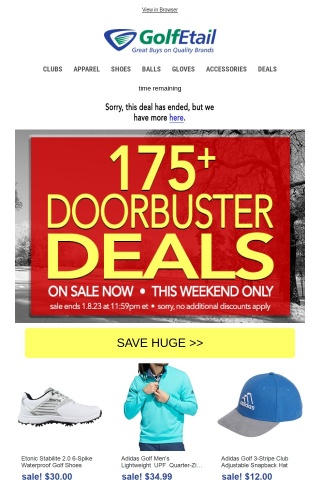 Time is Running Out⌛175+ Doorbuster Deals‼️ Final Hours