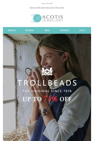 Trollbeads sale! Unique pieces at amazing prices. Shop now and add some personality to your collection!