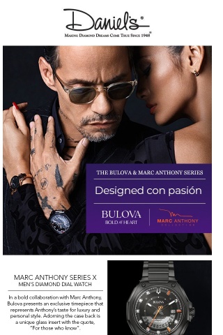 Introducing The Bulova and Marc Anthony Series!