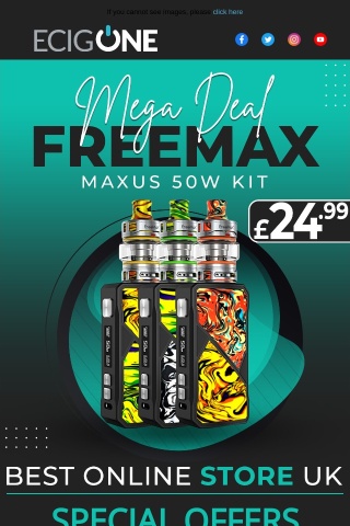 🥵 MORE HOT OFFERS MAXUS 50W KIT JUST £24.99 🥵