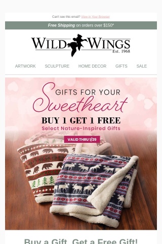 Buy a Valentine's Day Gift, Get One Free!