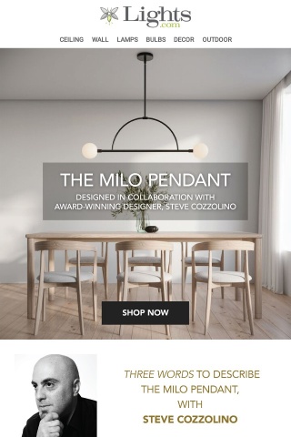 Ready to Ship: The Milo Pendant 📦 | Lights.com