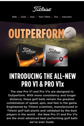 Introducing the All-New Pro V1 and Pro V1x