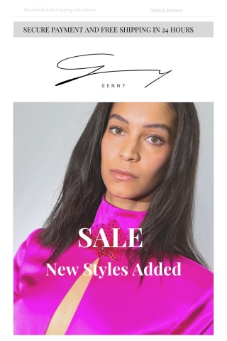 Sale: new styles added