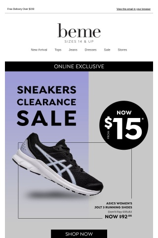 🏃 Run More, Spend Less - Sneakers Clearance From $15*!