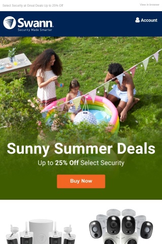 Up to 25% Off: Sunny Summer Deals