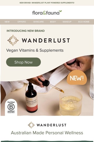 NEW Brand Alert: Wanderlust Supplements ✨