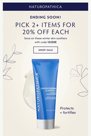 20% Off Winter Skin Savers - Ends Soon!