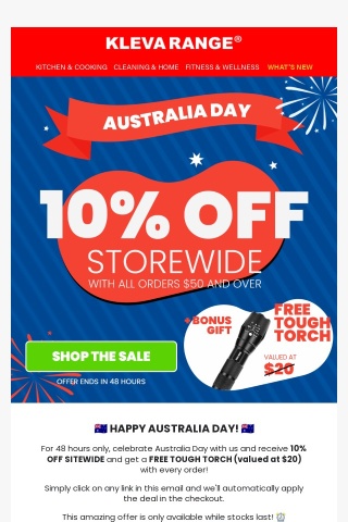 Celebrate Australia Day with 10% off + a Free Gift! 🇦🇺
