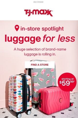 IN STORE: So much luggage! 🧳❤️