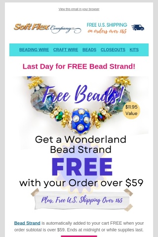 🔆 Last Chance To Get A FREE Bead Strand! 🔆