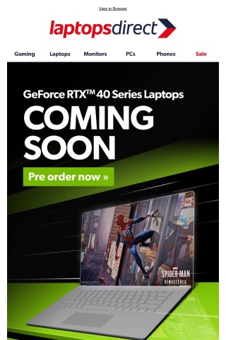 Coming soon: GeForce RTX 40 Series Laptops