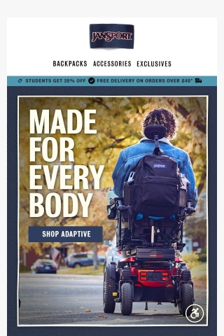 The Adaptive Pack: Made For Every Body