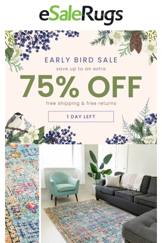 1 day left to save up to 75% off.