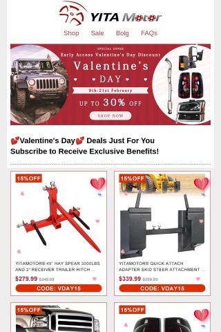 Early Access to Valentine's Day Discount - Don't Miss Out!