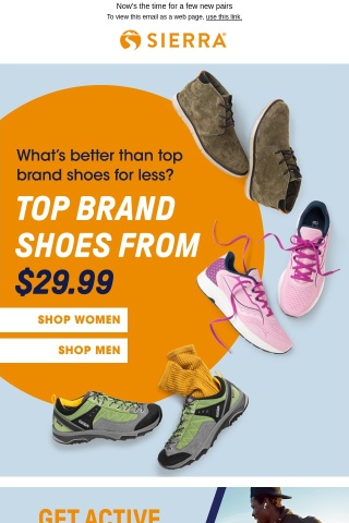 Your favorite shoes from $29.99*