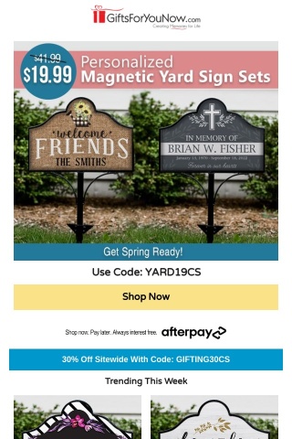 Personalized Yard Signs Only $19.99 (Originally $41.99!)
