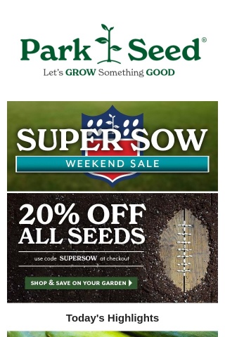 Win Big with Big Savings from Park Seed