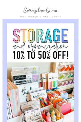 ✨ Last chance to save on Storage & Organization!