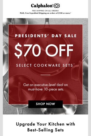 🇺🇸 $70 Off Select Cookware Sets