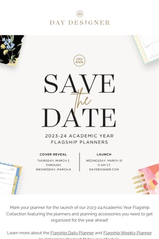 Save the date! 📝 2023-24 Planners are coming soon!