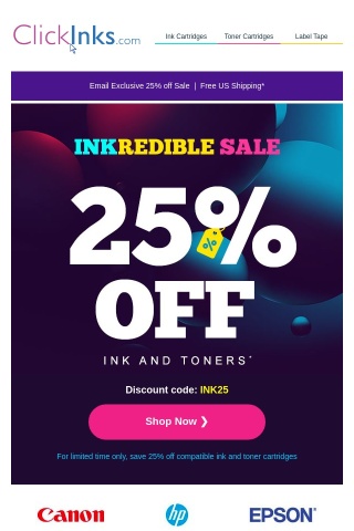 !!️ 25% OFF Email Exclusive Sale