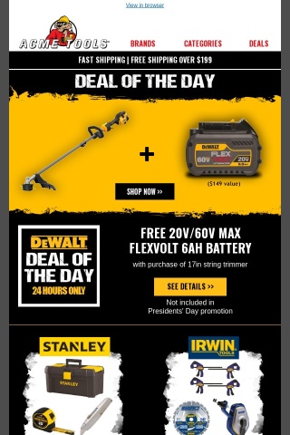 Check out DEWALT's Deal of the Day 😎