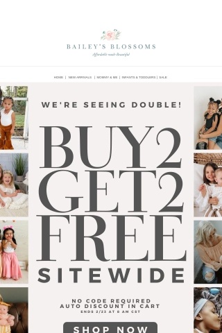 BUY 2 GET 2 FREE SITEWIDE! 😜🛍️