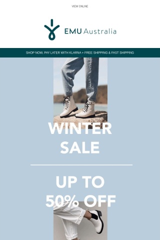 Winter Sale Selling Fast! Up to 50% Off ❄️