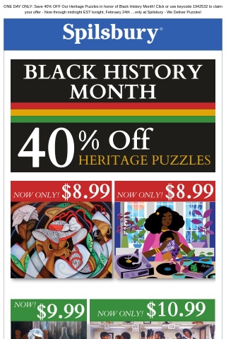 Final Hours 🧩 40% OFF Heritage Puzzles