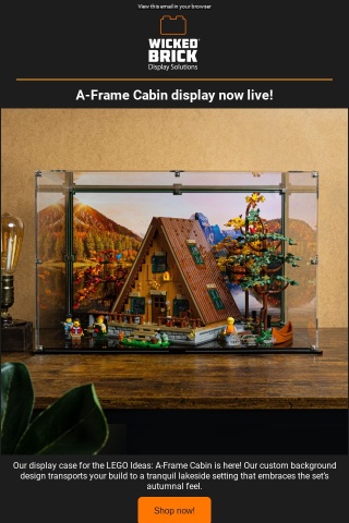 Idyllic A-Frame Cabin display 🎣