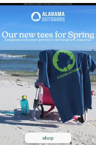 New Alabama Outdoors Tees | Locally Printed by us =)