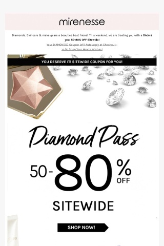 VIP ACCESS: Up To 80% Off Sitewide