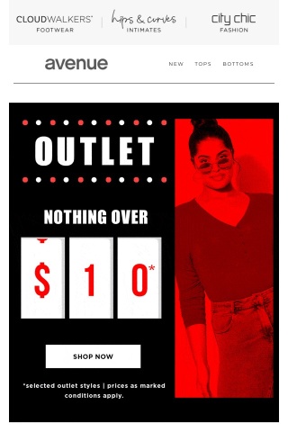 📣 You Heard Right: $10* Outlet Styles | New Styles Added