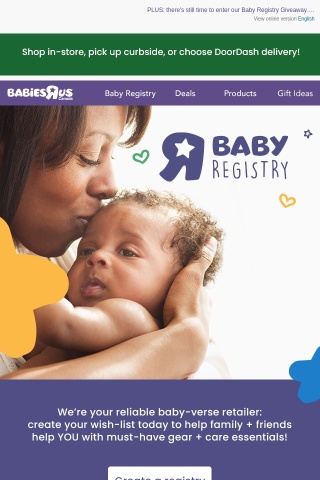 Count on US for your Baby Registry! 🍼
