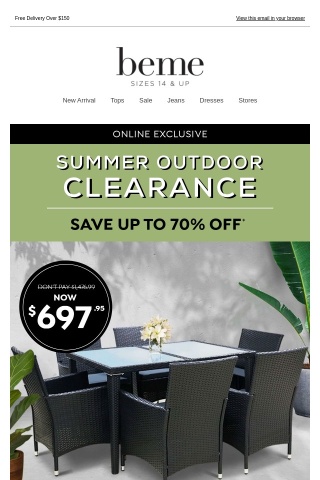 End of Summer Outdoor CLEARANCE SALE ☀️